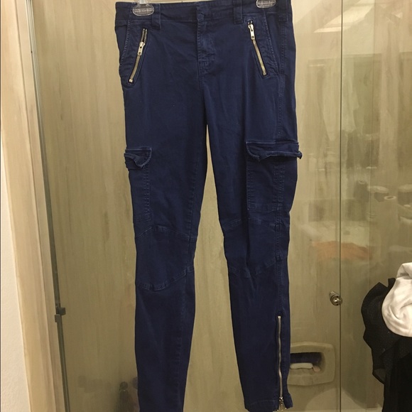 J Brand Navy Cargo Pants