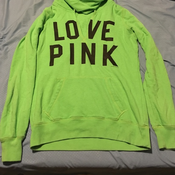 Bright green Pink hoodie - Picture 2 of 4