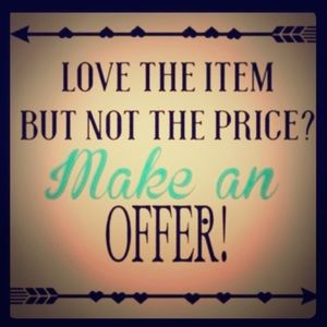 Make me an offer threw the offer button!