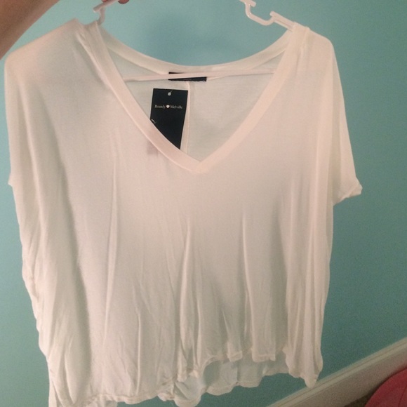 This is a brand-new Brandy Melville white T-shirt