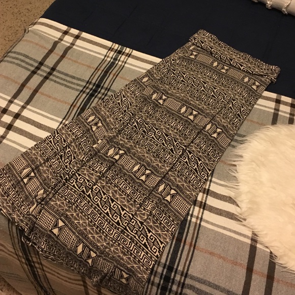 Aztec Print Maxi Skirt