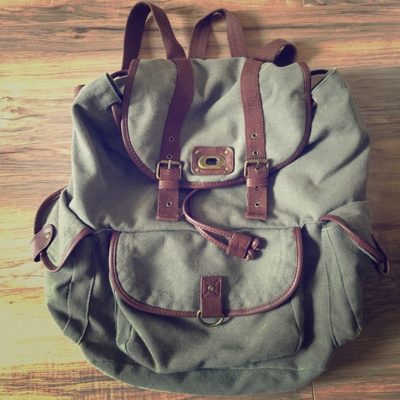 Mossimo Supply Co. Handbags - Mossimo green/brown backpack