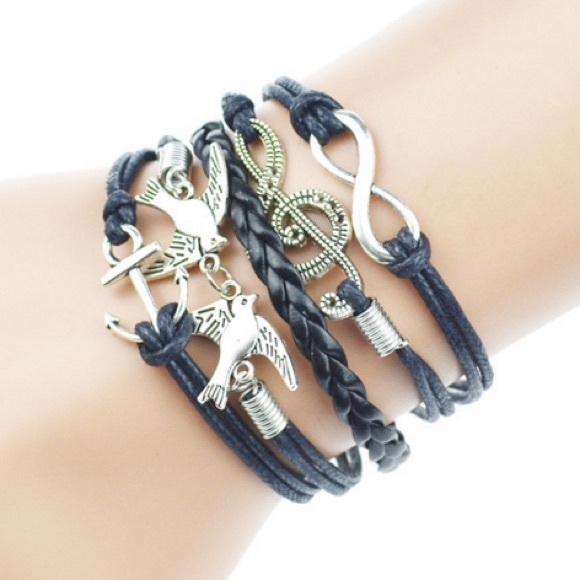 Jewelry - Love Doves Infinity Bracelet
