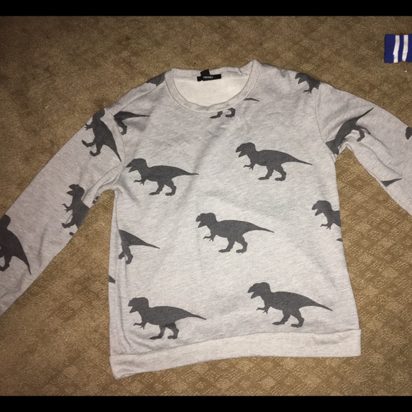 Cute Forever 21 T-Rex crew neck