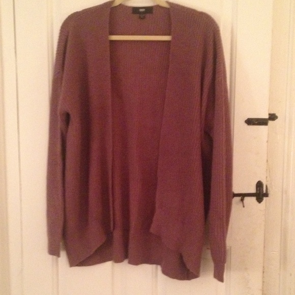 Mossimo Supply Co. Sweaters - Mossimo Dusty Plum Cocoon Knit Cardigan XXL