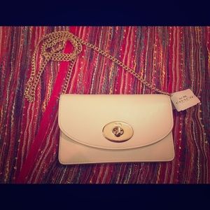 Coach Clutch Wallet with Chain.
