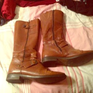 Brown knee-high Aldo boots. Size 8.