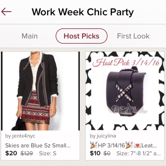 🎉HP 3/14/16🎉💌Leather Cuff💌Black💌rhinestones💌 - Picture 3 of 4