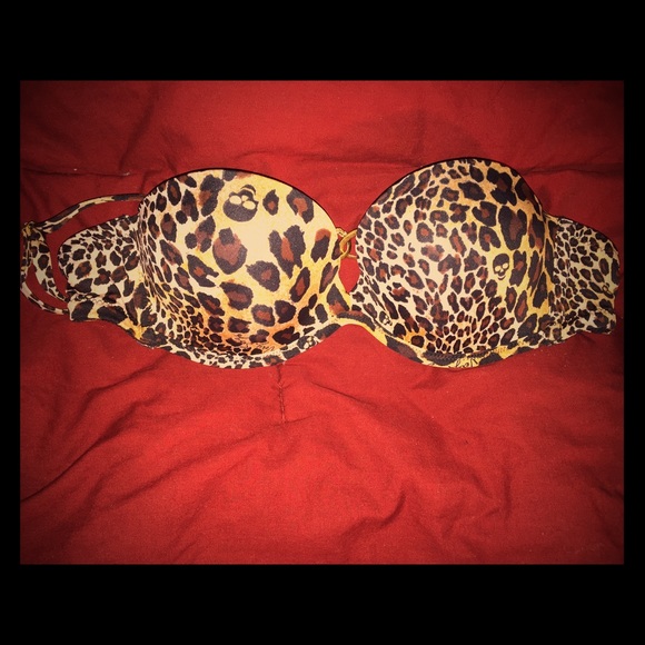 VS Bombshell Leopard Print Bathing Suit 32A