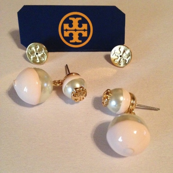 TORY BURCH "Evie" Dipped Drop Earrings SOLD! - Picture 4 of 4
