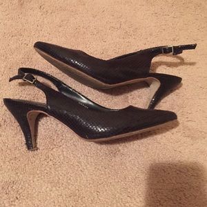 Black 1 inch work shoes!