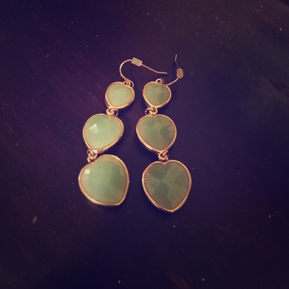 Aqua colored earrings!
