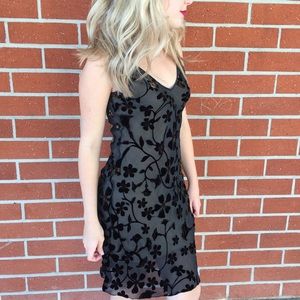floral mesh dress