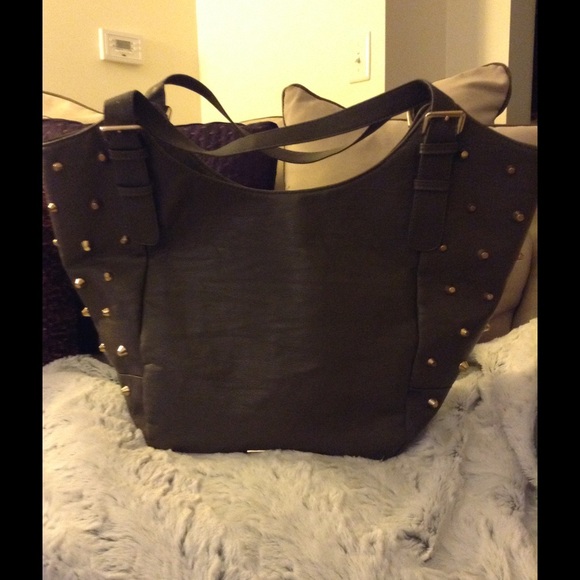 Large Rampage handbag with gold studs. - Picture 2 of 4