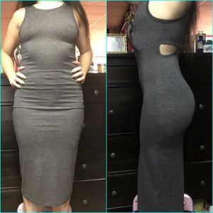 Express knit dress with cut outs