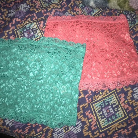 Blue and Pink halter/bandeau top bundle !