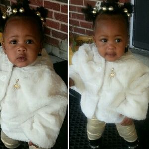 Baby girl fur jacket