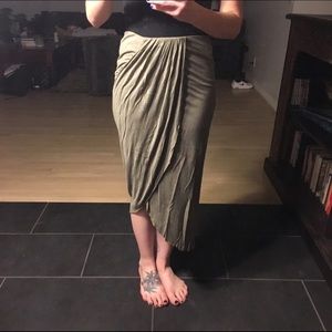 Draped Jersey Skirt