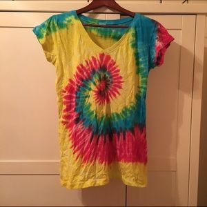 Tie Dye V-Neck Tee