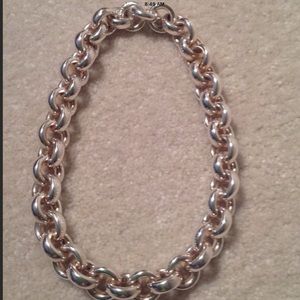 Massive Thistle & Bee Sterling silver choker.