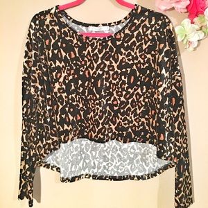 Mink pink Leopard Top
