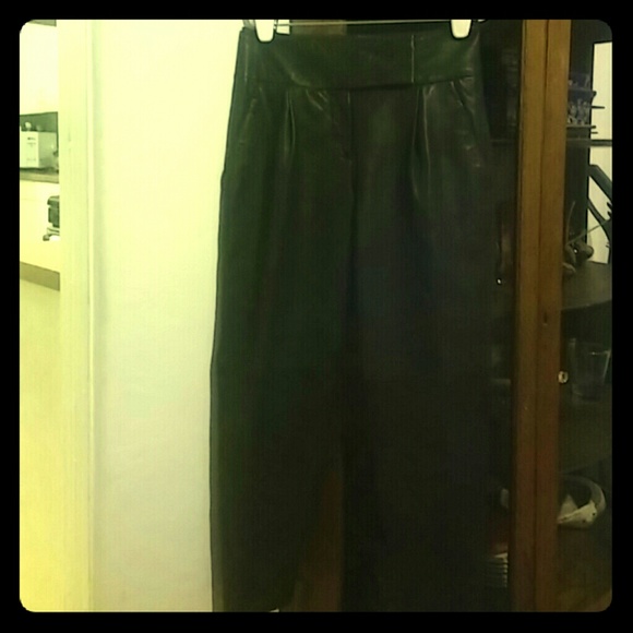 Theory Lamb Skin Pants