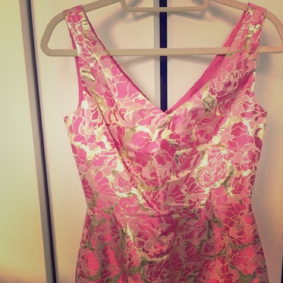 Pulitzer Pink and Gold Kiki Dress Sz 8