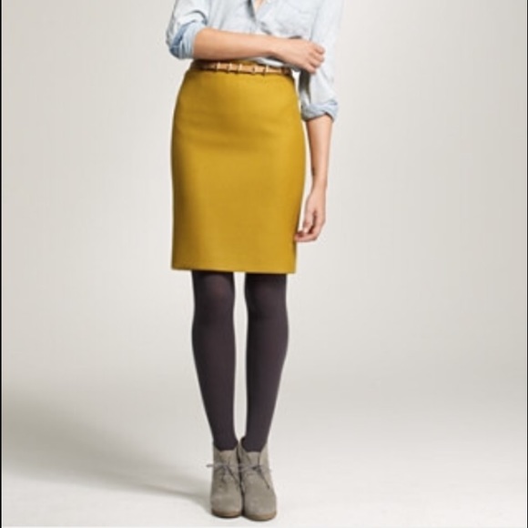 J. Crew double serge pencil skirt