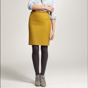 J. Crew double serge pencil skirt