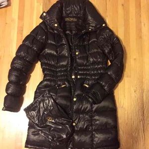 Michael Kors Packable Down Black Puffy Jacket Coat