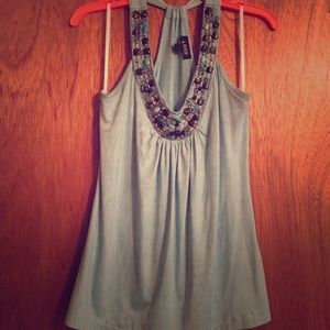 Baby blue Amy Byer racer back top