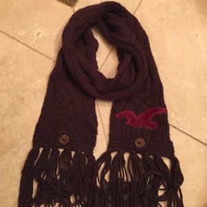 Brown fringe Hollister scarf