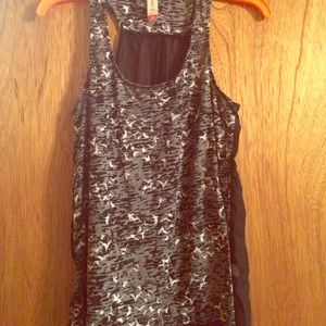 Racer back, sheer back tank