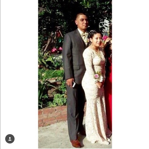Mermaid laced dress prom dress - Picture 1 of 4