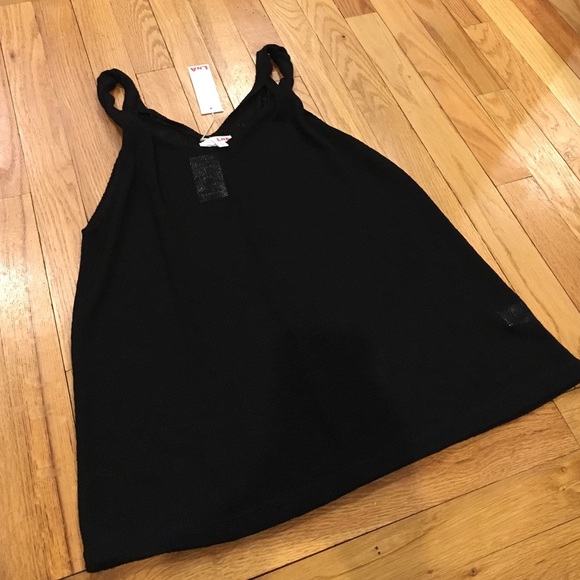 LnA twisted strap black sweater tank MED - Picture 2 of 3