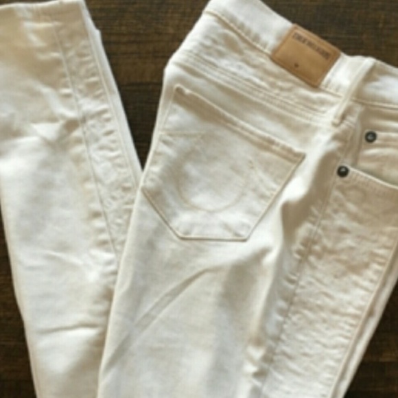True Religion Women's Halle White Jeans Size 29 - Picture 2 of 4