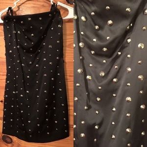Bebe- Studded little black dress with tags!