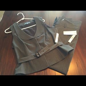 Brand new dress pants and vest