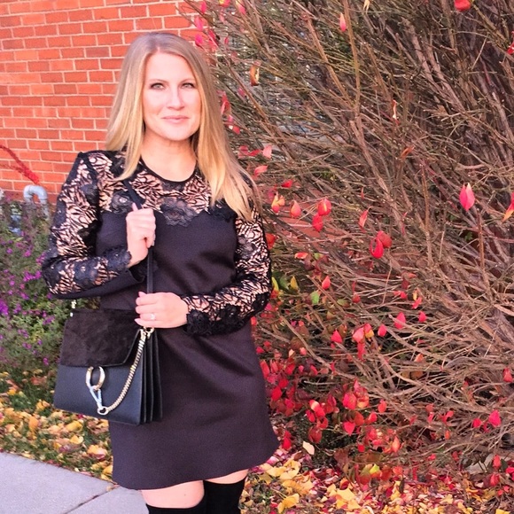 Black Ponte Clover Canyon mini dress - Picture 4 of 4