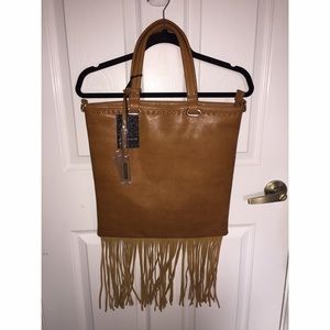 Urban Originals Faux Leather Fringe Bag BRAND NEW