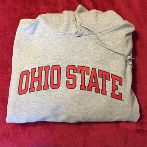 Grey Ohio State Hoodie