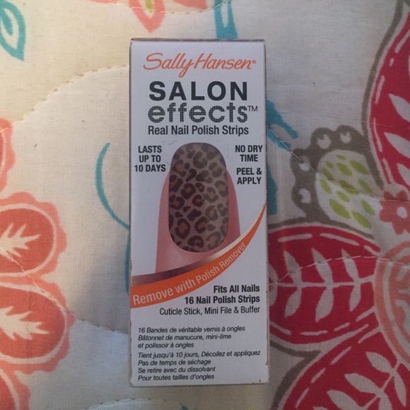 Cheetah print polish strips