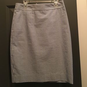 J. Crew pencil skirt in seersucker
