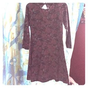 Winter roses dress