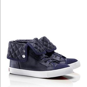 TORY BURCH CASPE HIGH TOP SNEAKER SHOES SIZE 10