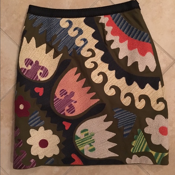Anthropologie Novelty print skirt