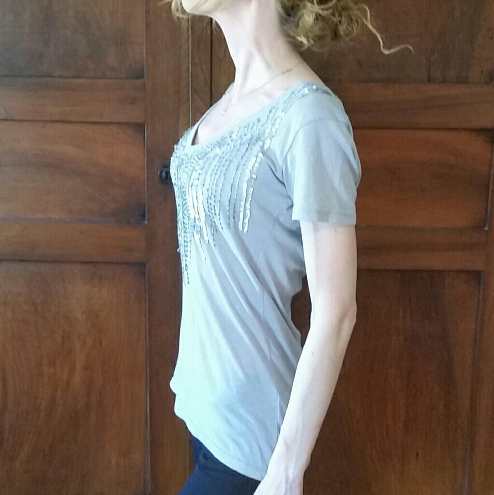 Threads 4 Thought embellished v neck
