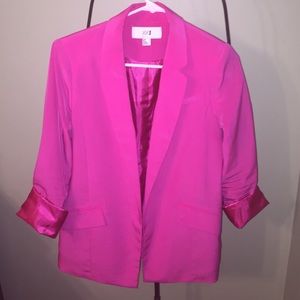 Hot pink, Small blazer.
