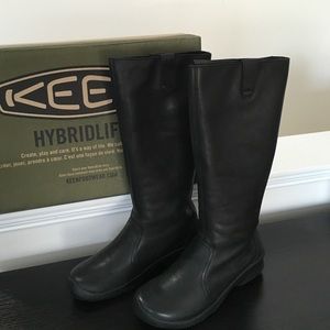 Keen Black Leather Boots