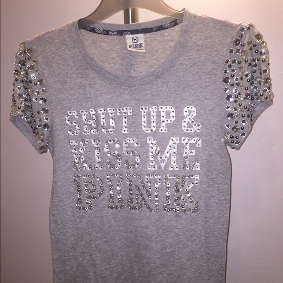 Studded Pink Victoria Secret Tee